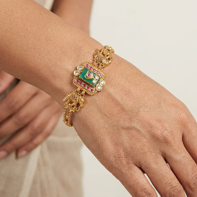RAJWADI BRACELETS GOLD PLATED