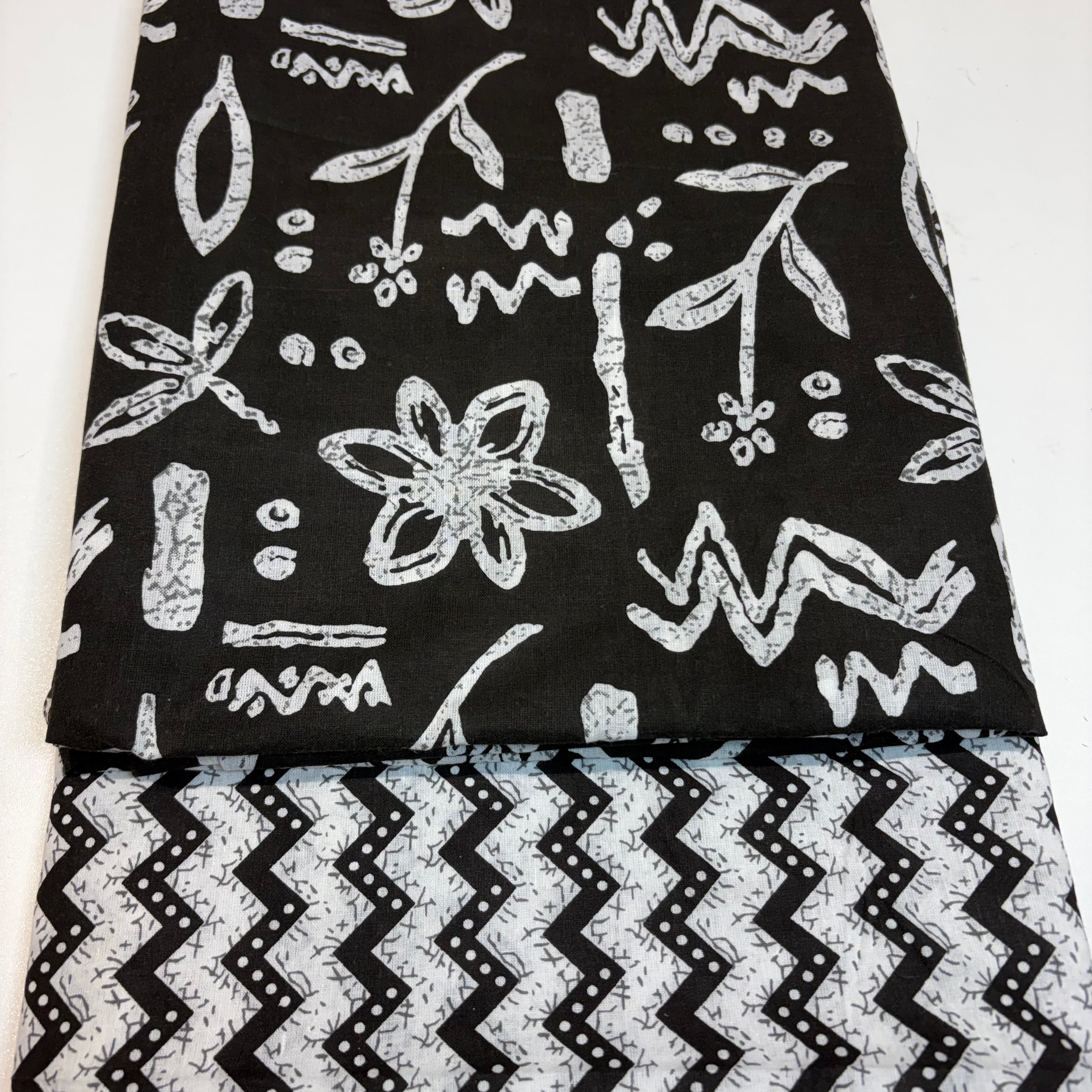 Black Cotton Cord Set Material