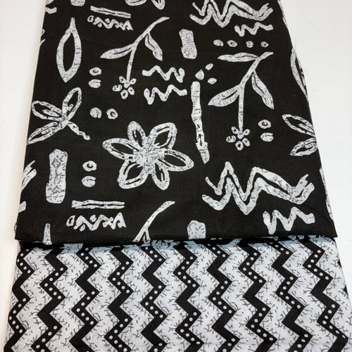 Black Cotton Cord Set Material