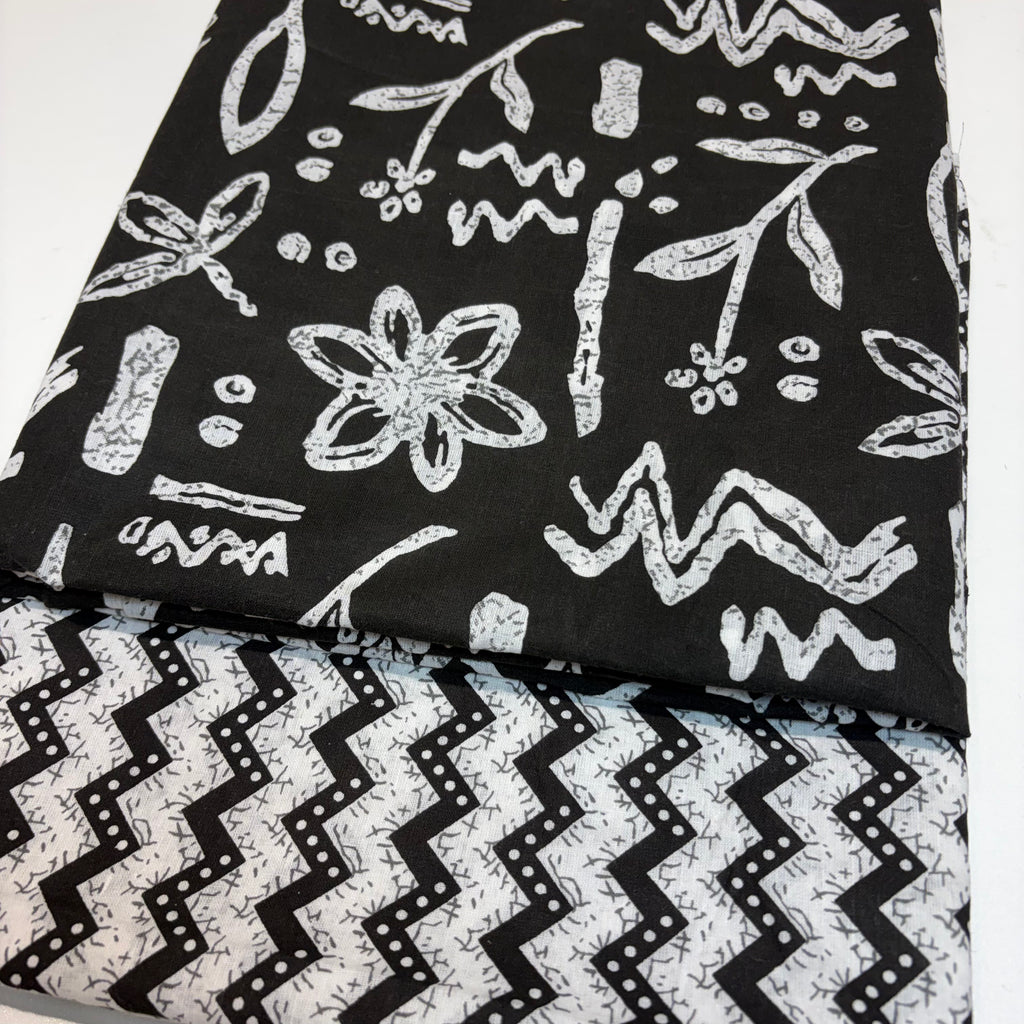 Black Cotton Cord Set Material