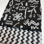 Black Cotton Cord Set Material