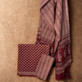 Maroon Elegant Cotton Set with Dupatta