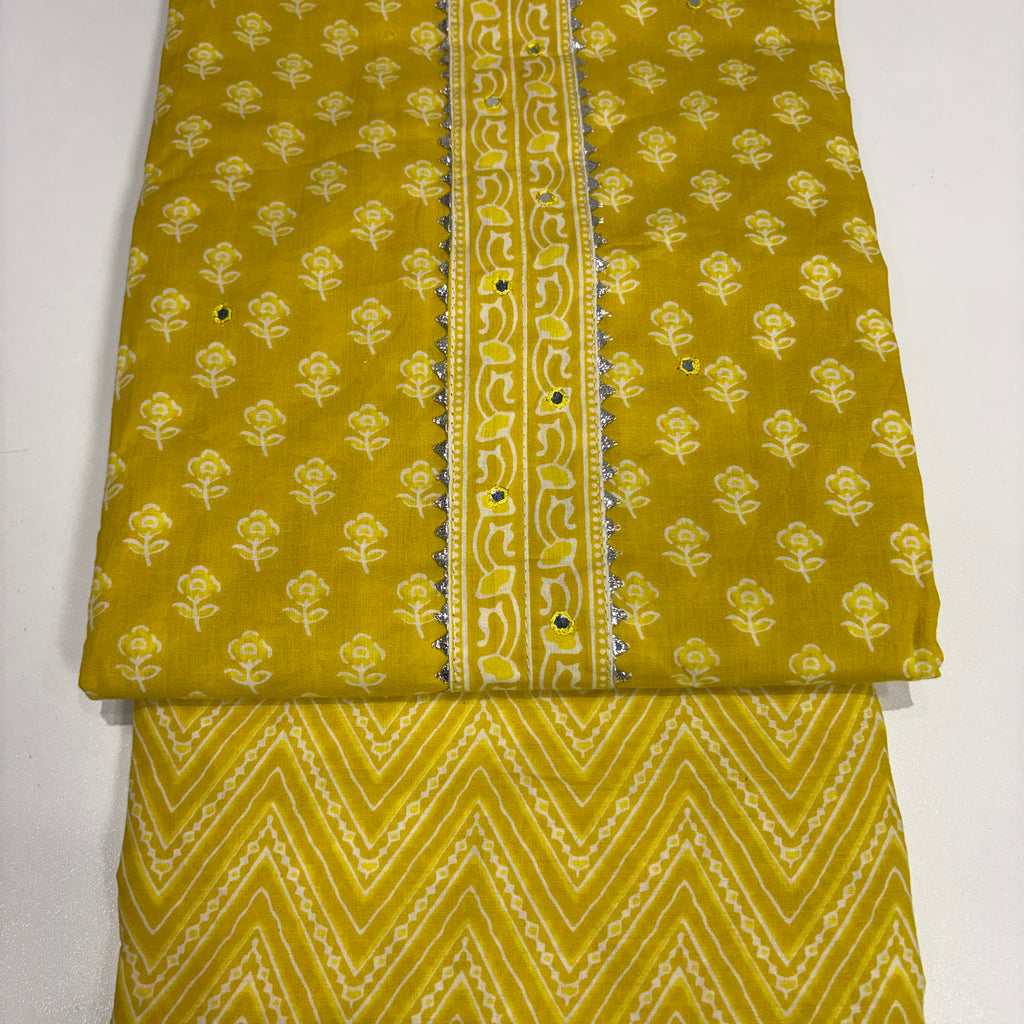 Mango Yellow Cotton Set