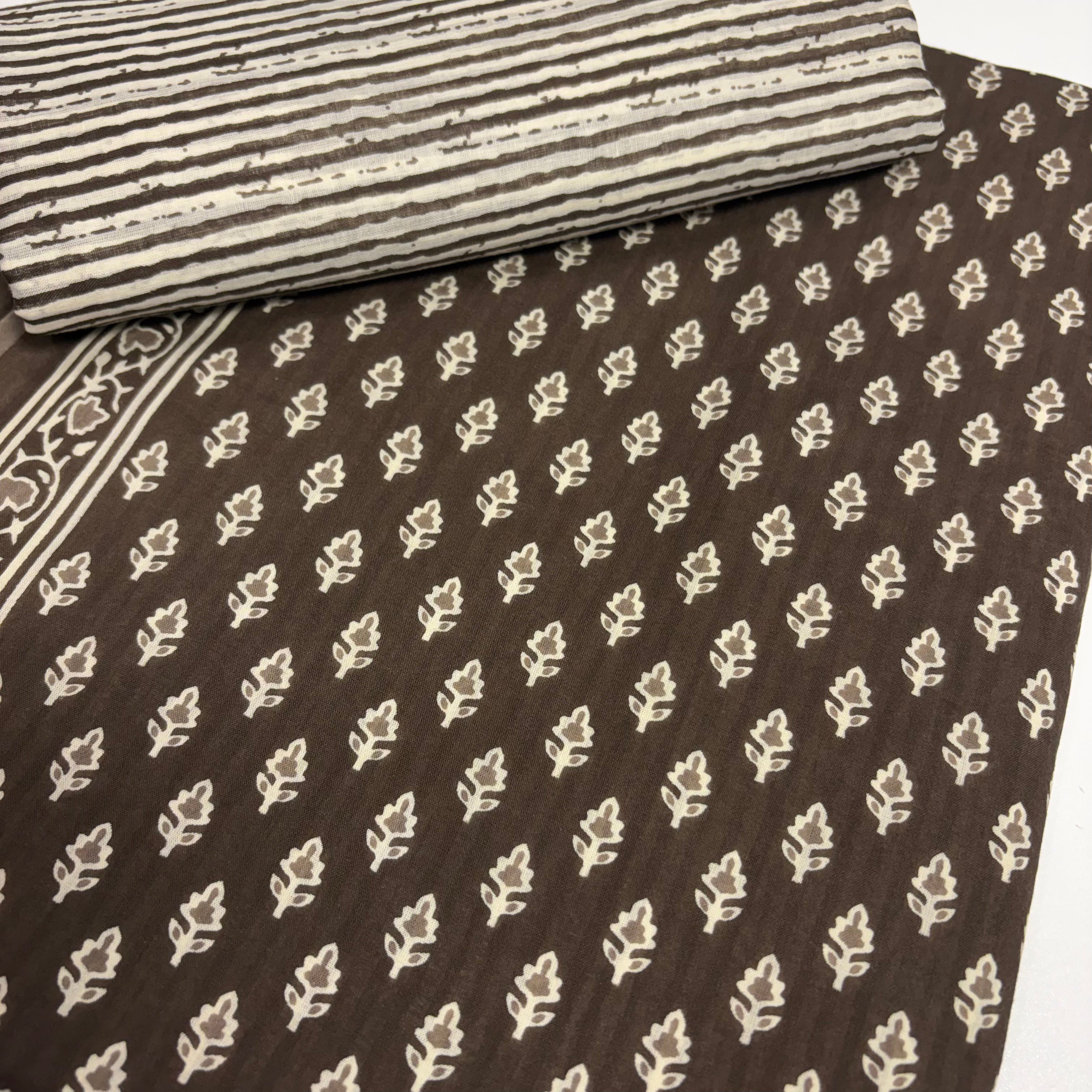 Coffee Brown Cotton Set