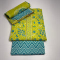 Green And Blue Cotton Set