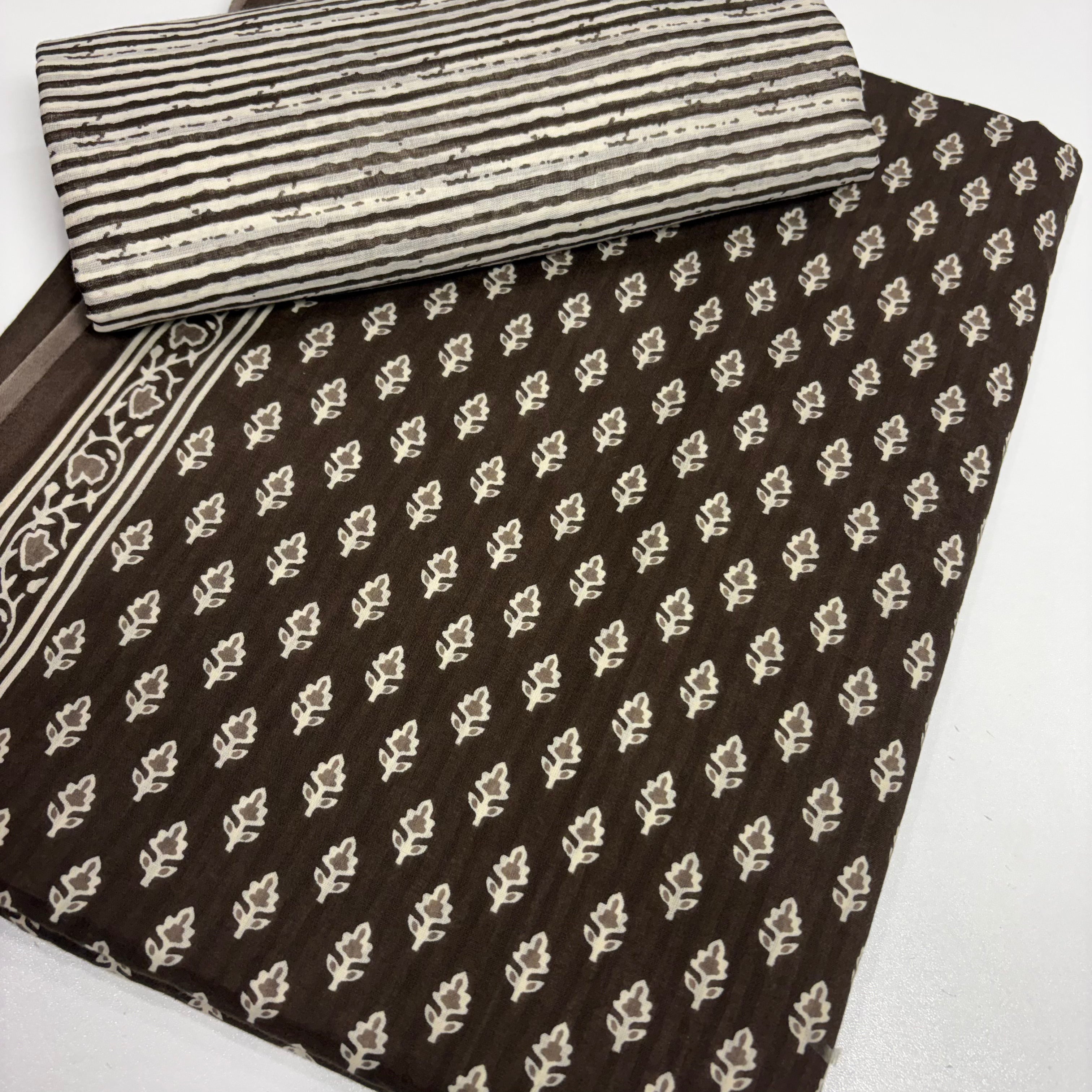 Coffee Brown Cotton Set