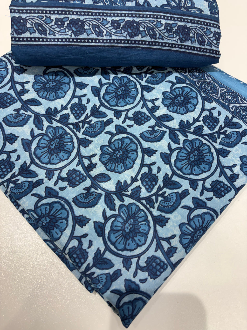 Blue Floral Cotton Set