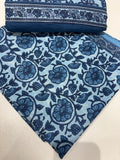 Blue Floral Cotton Set