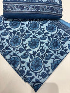 Blue Floral Cotton Set