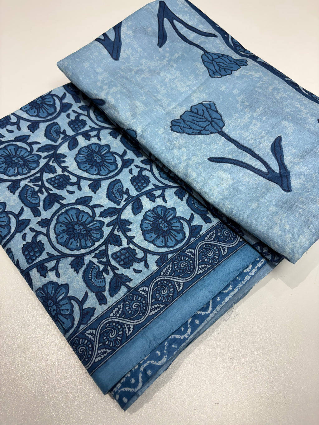 Blue Floral Cotton Set