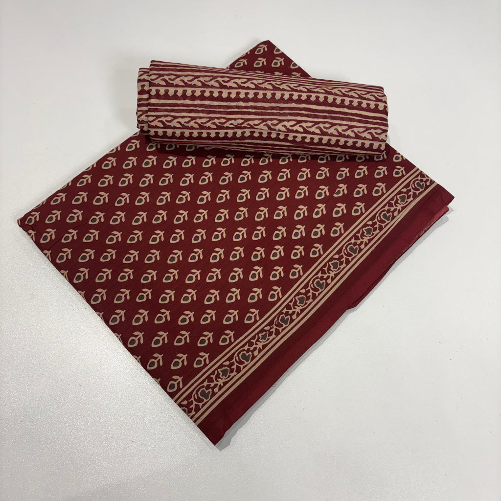 Maroon Elegant Cotton Set