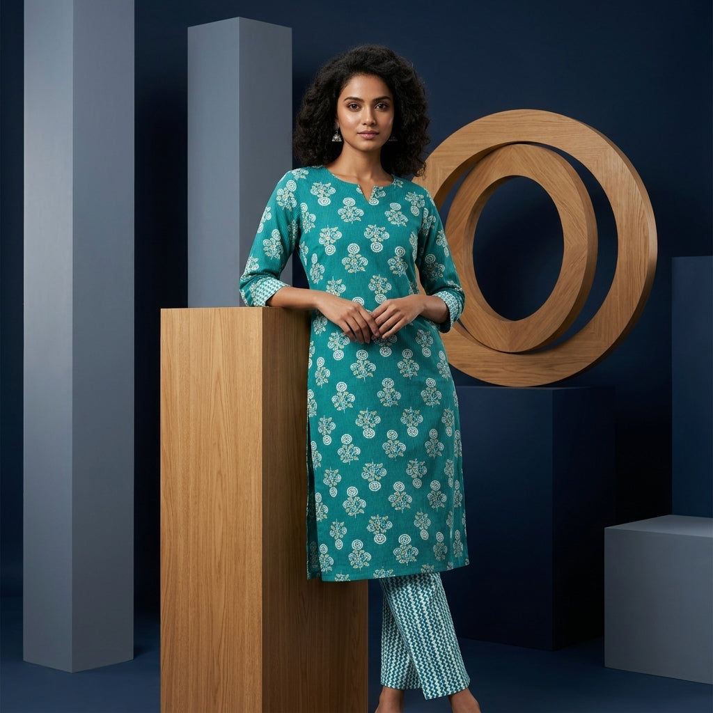 Mint Green Cord Set Material