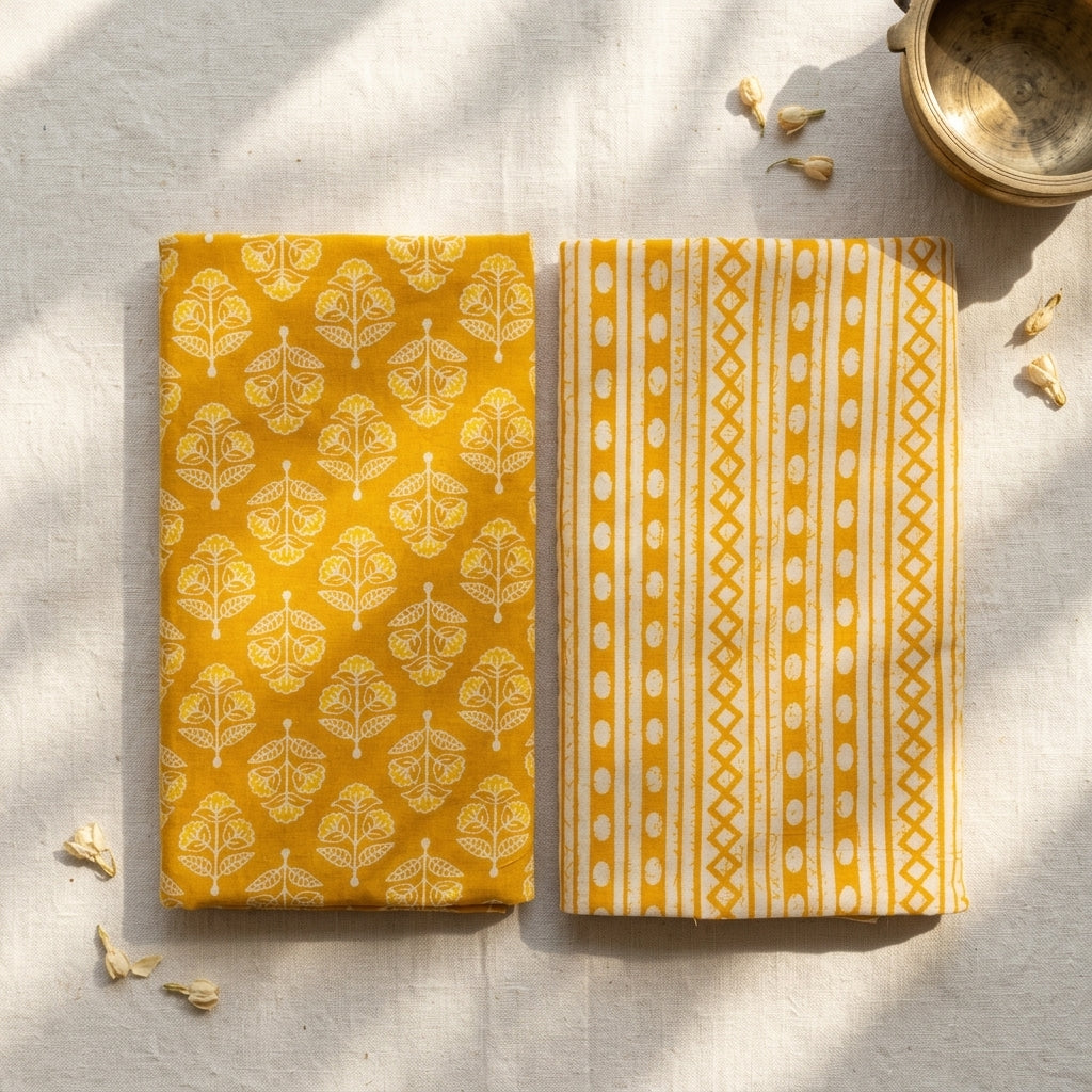 Mustard Yellow Cotton Cord Set