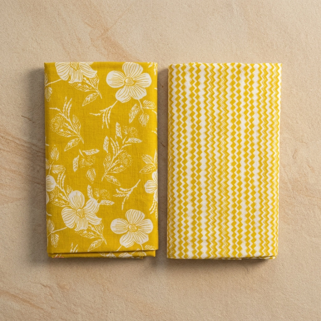 Lemon Yellow Cotton Cord Set