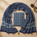 Blue Elegant Cotton Material Set