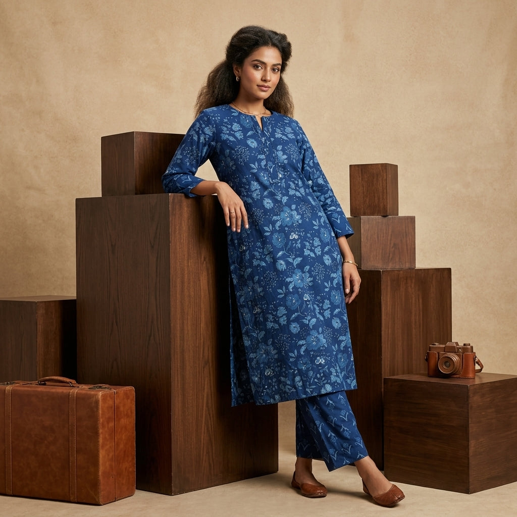 Indigo Blue Cord Set