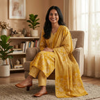 Mustard Elegance Cotton Set