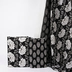 Black Cotton Set With Dupatta
