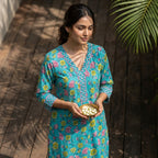 Aqua Blue Cotton Cord Set