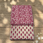 Pink and White Floral Cotton Cord Set