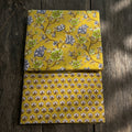 Yellow Floral Cord Set