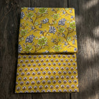 Yellow Floral Cord Set