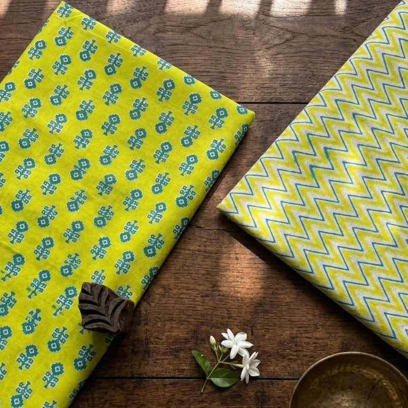 Lyril Green Cord Set Cotton