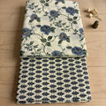 Bluish Ash Floral Cotton Cord Set
