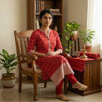 Red Cotton Cord Set Material