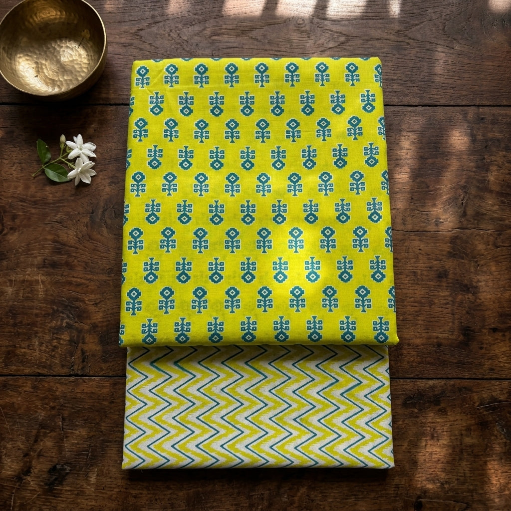 Lyril Green Cord Set Cotton