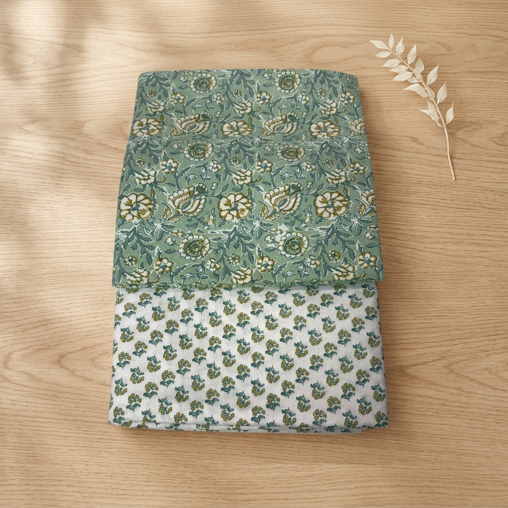 Pastel Green Cotton Cord Set