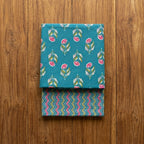 Blue Floral Cord Set Cotton