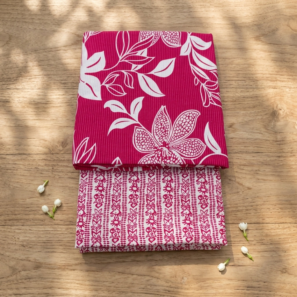 Magenta Cotton Cord Set