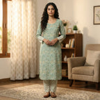 Pastel Green Cotton Cord Set