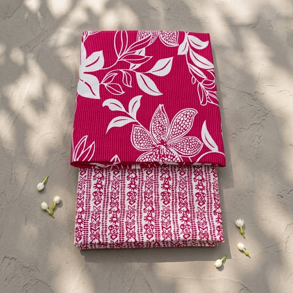 Magenta Cotton Cord Set