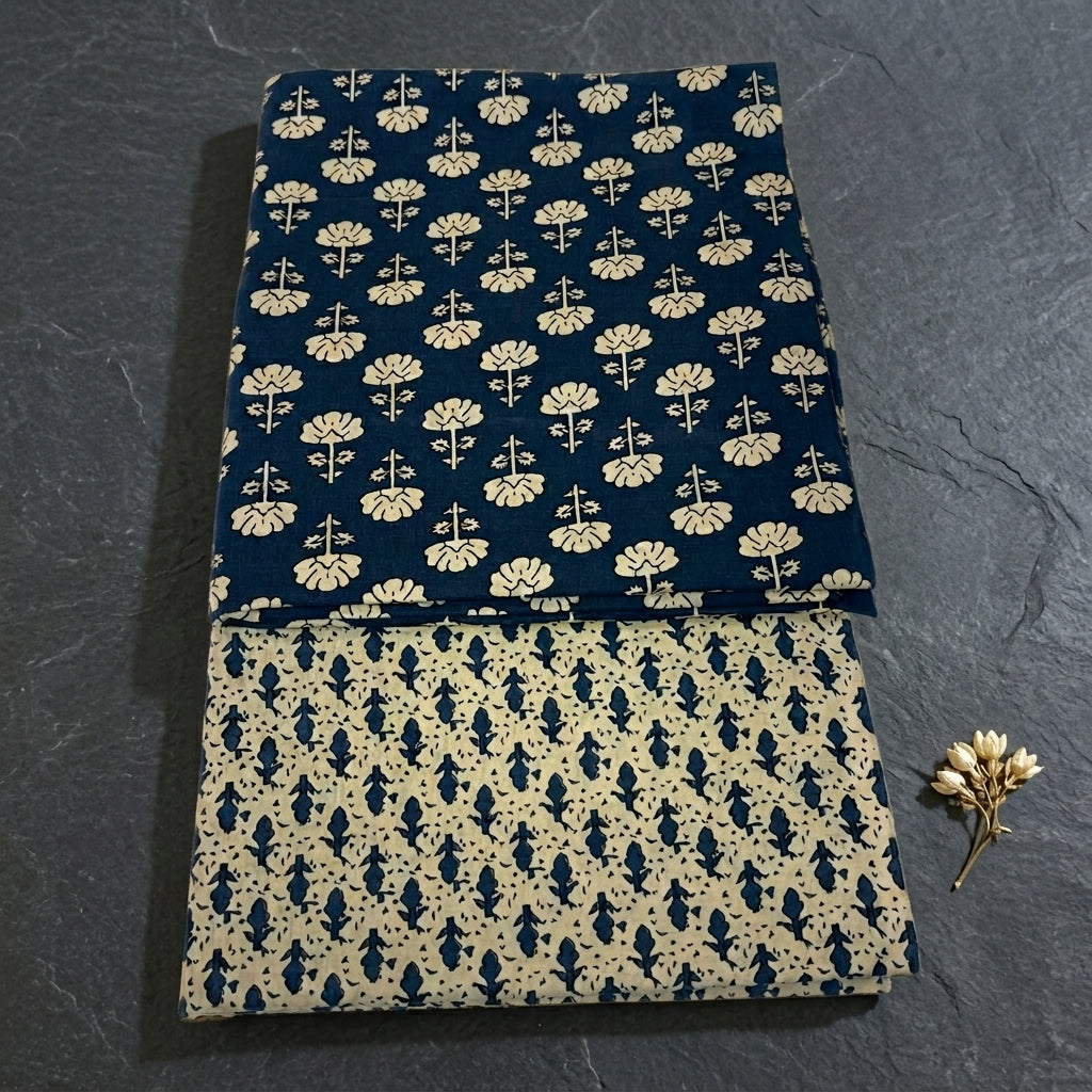 Indigo Blue Cord Set Cotton