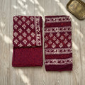 Maroon Cotton Set Napthol Print with Dupatta