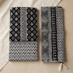 Black Premium Cotton Set with Neck pattern