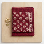 Maroon Cotton Set Napthol Print with Dupatta