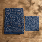 Indigo Blue Pure Cotton Saree