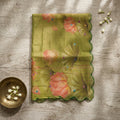 Green Soft Organza Saree