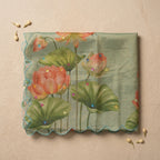 Soft Organza Saree Pastel Green