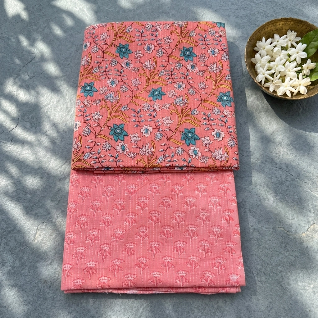 Coral Cotton Cord Set Material