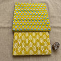 Yellow Cotton Cord Set Material