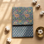 Soft Blue Elegant Cotton Cord Set