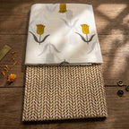 Yellow Tulip Cotton Cord Set Material