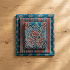 Teal Blue Cotton Dupatta Set