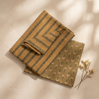 Khaki Colour Cotton Cord Set Material