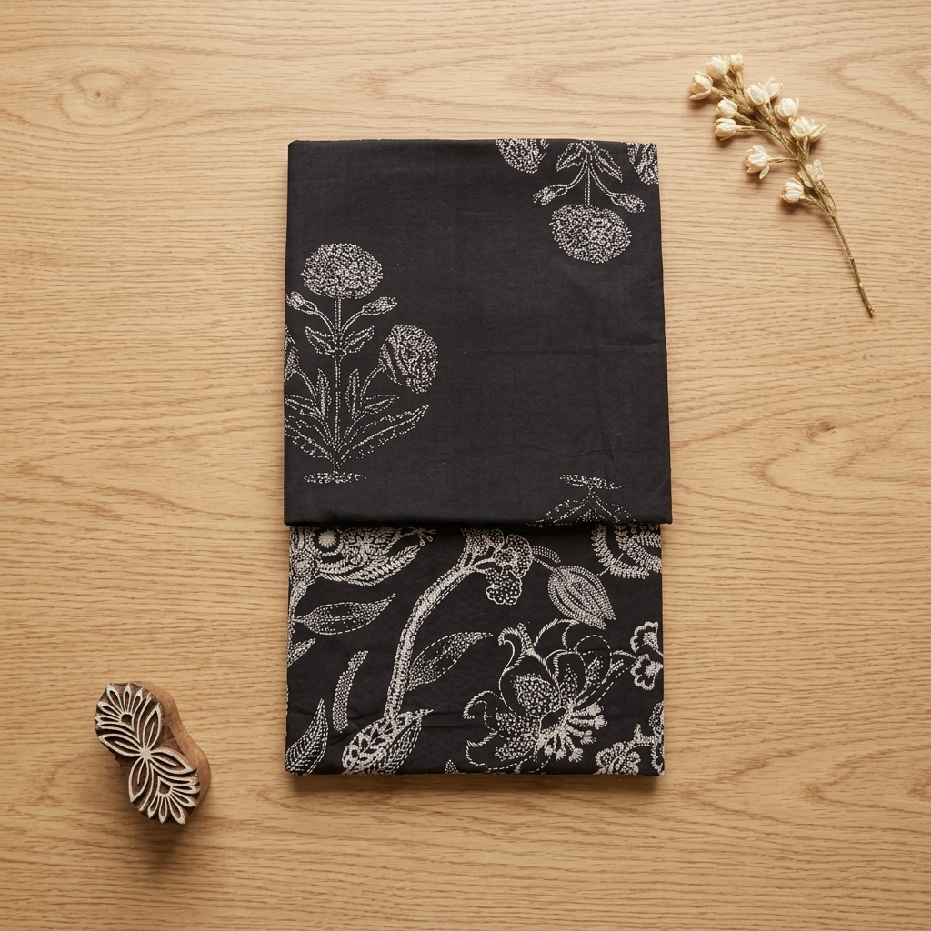 Black Cotton Cord Set