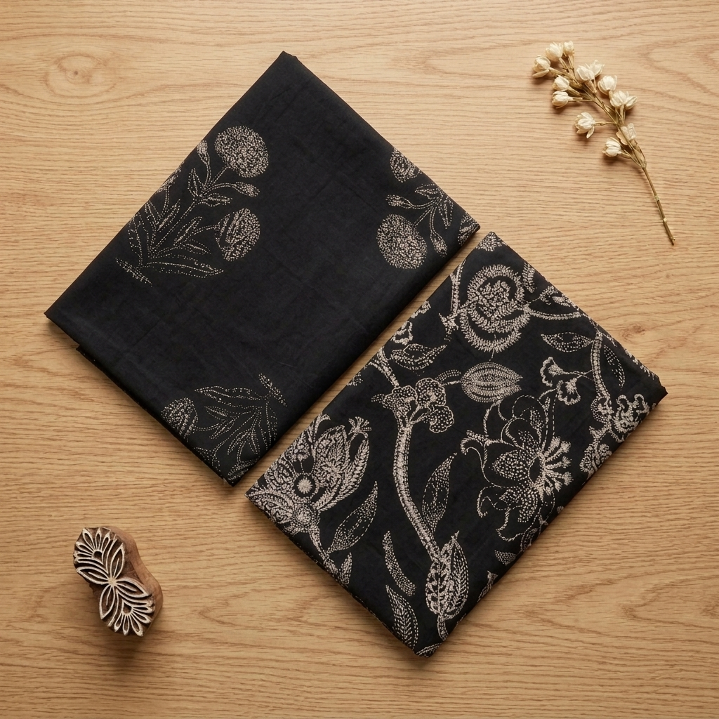 Black Cotton Cord Set